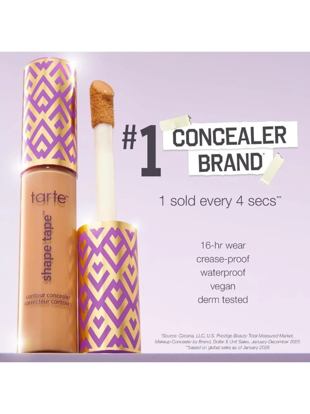 Full-Coverage Soft Matte Concealer - Brightening Under-Eye & Face Makeup, 16hr